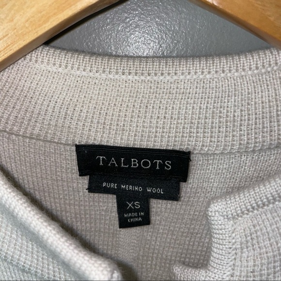 Talbots Merino Wool Button Down sweater - Picture 3 of 8
